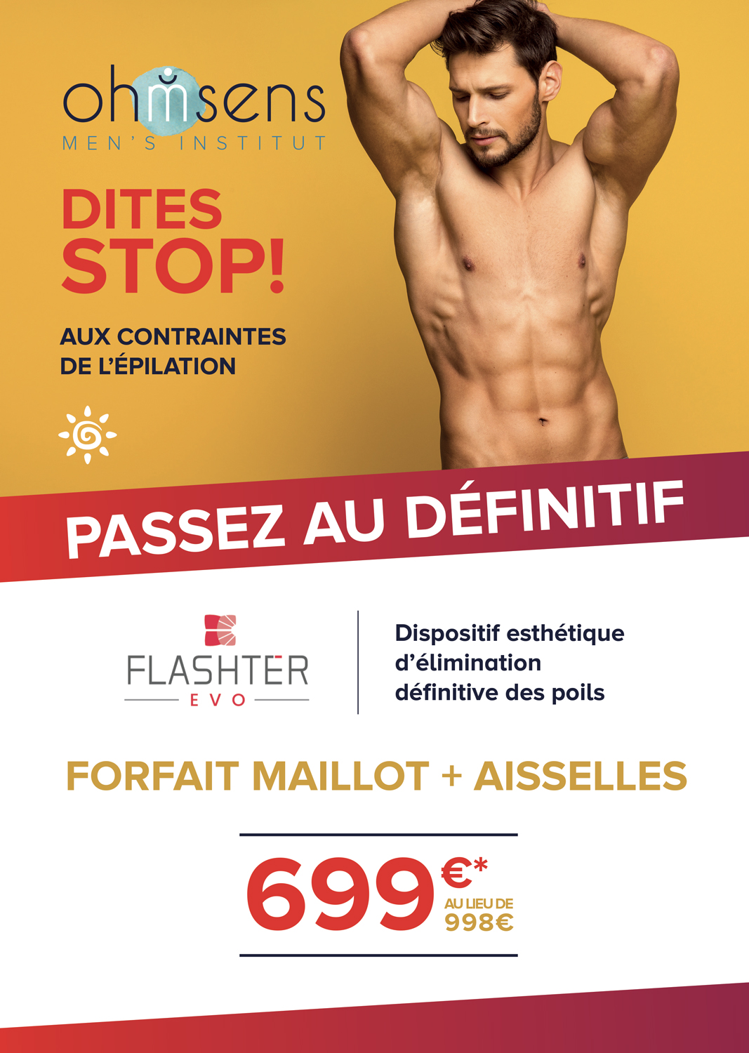 Epilation homme Montpellier à la cire Ohmsens